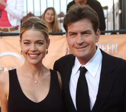 An old picture of Lola Rose Sheen's parents, Charlie Sheen and Denise Richards.